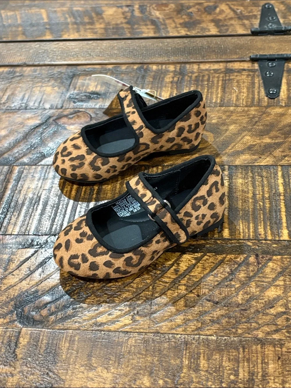 Cat & Jack Leopard Print Mary Jane Kids Shoes - Brown